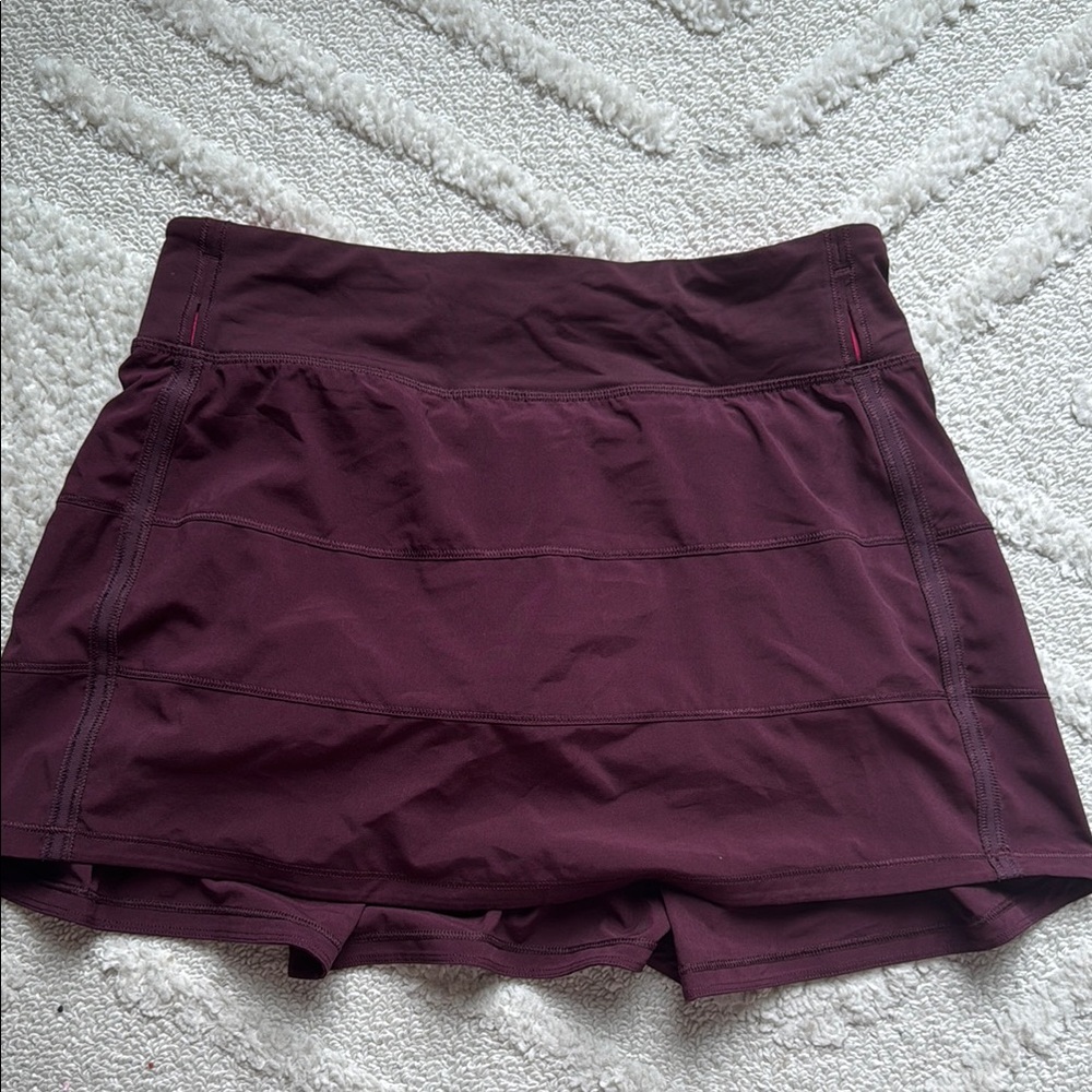 Women's Lululemon Burgundy Race Revival Skirt